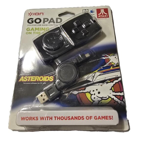 ION Go Pad Folding USB Game‎ Controller (includes Asteroids) 2010 - Picture 1 of 3